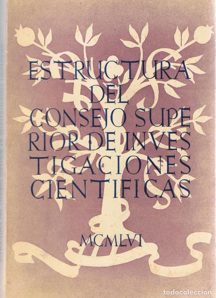 Libri di seconda mano: ESTRUCTURA DEL CONSEJO SUPERIOR DE INVESTIGACIONES CIENT&Iacute;FICAS - AA.VV