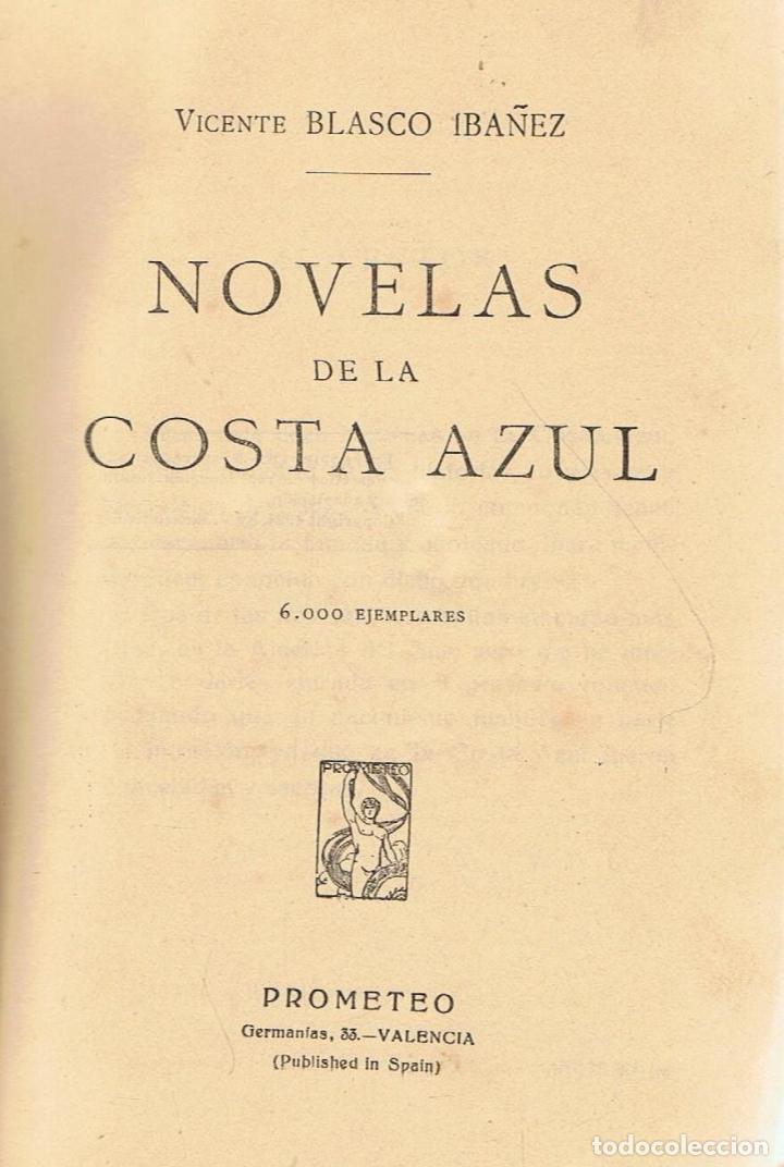 Libros: NOVELAS DE LA COSTA AZUL - Blasco Ib&aacute;&ntilde;ez.  Vicente - Foto 1