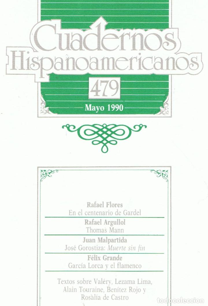 Libros: MAYO 1990. N&ordm; 479 - Cuadernos Hispanoamericanos - Foto 1