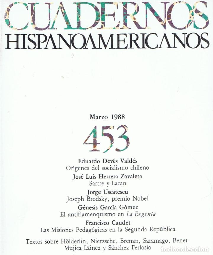 Libros: DICIEMBRE 1987. N&ordm; 450.  - Cuadernos Hispanoamericanos - Foto 1