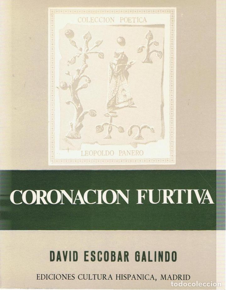Libros: CORONACI&Oacute;N FURTIVA - Escobar Galindo.  David - Foto 1