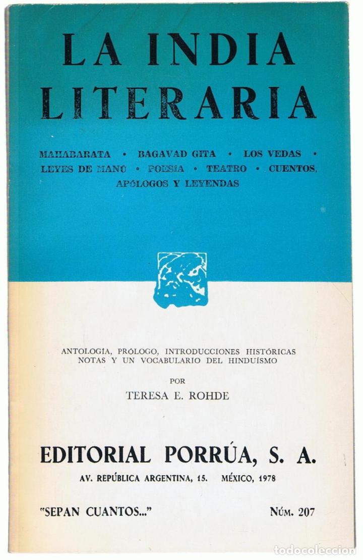 Libros: LA INDIA LITERARIA - AA.VV - Foto 1