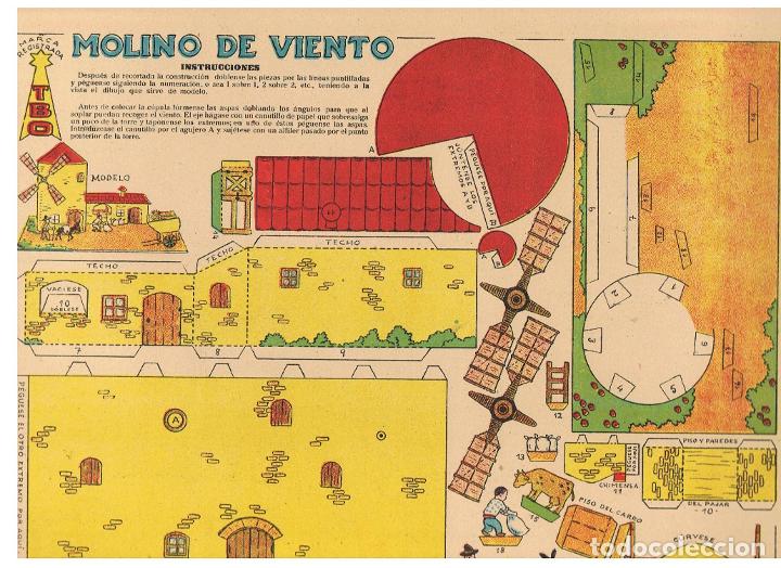 Libros: MOLINO DE VIENTO * CARRO DE BOHEMIOS. 2 Recortables - recortable - Foto 1