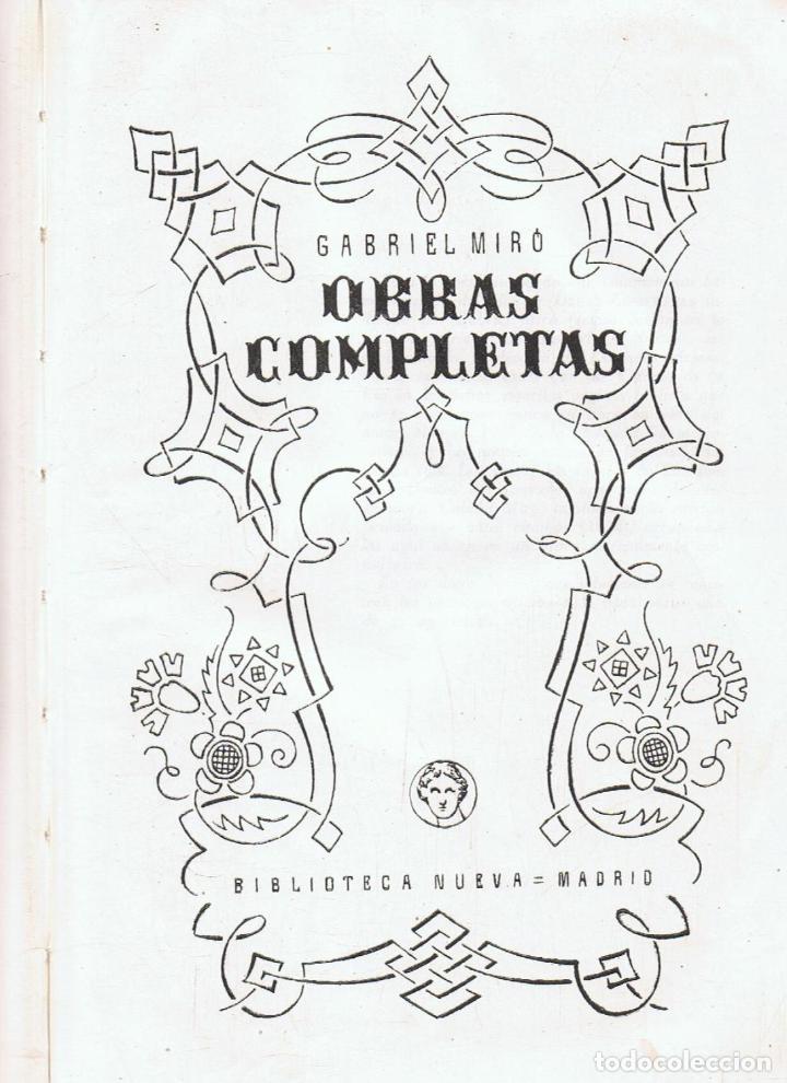 Libros: OBRAS COMPLETAS - Mir&oacute;.  Gabriel - Foto 1