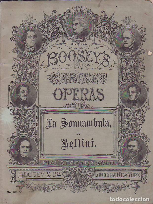 Libros: LA SONNAMBULA. Booseys Cabinet Operas. - Bellini. - Foto 1