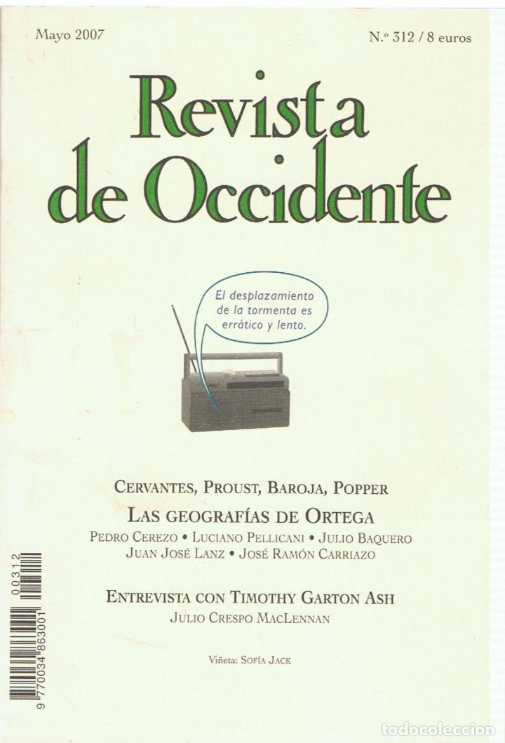 Libros: REVISTA DE OCCIDENTE. N&ordm; 312. Mayo 2007 - Revista. - Foto 1