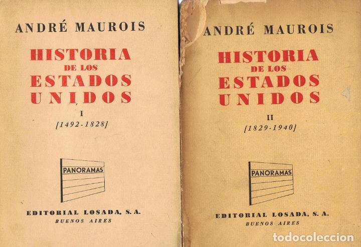Libros: HISTORIA DE LOS ESTADOS UNIDOS. 2 Tomos - Maurois.  Andr&eacute; - Foto 1