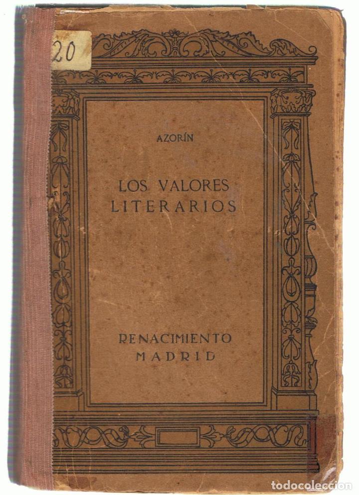 Libros: LOS VALORES LITERARIOS - Azor&iacute;n. - Foto 1