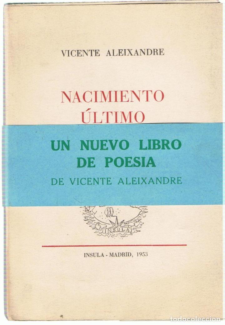 Libros: NACIMIENTO &Uacute;LTIMO - Aleixandre.  Vicente - Foto 1