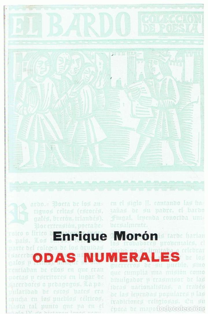 Libros: ODAS NUMERALES - Mor&oacute;n.  Enrique - Foto 1