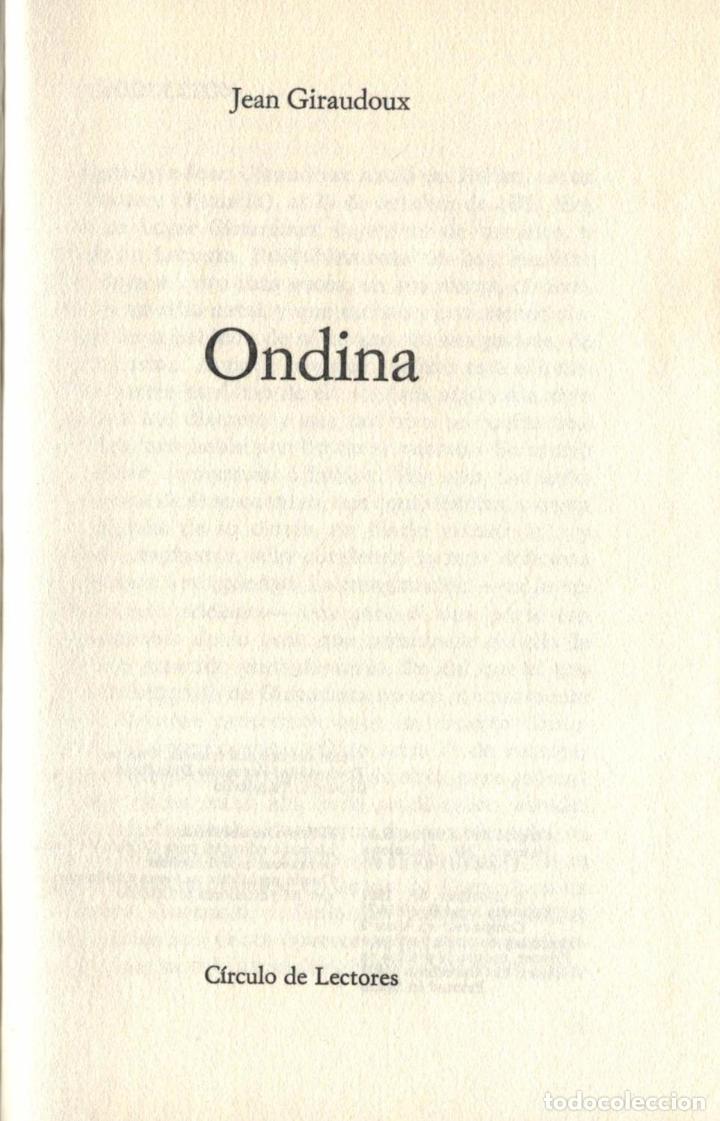 Libros: ONDINA - Giraudoux.  Jean - Foto 1