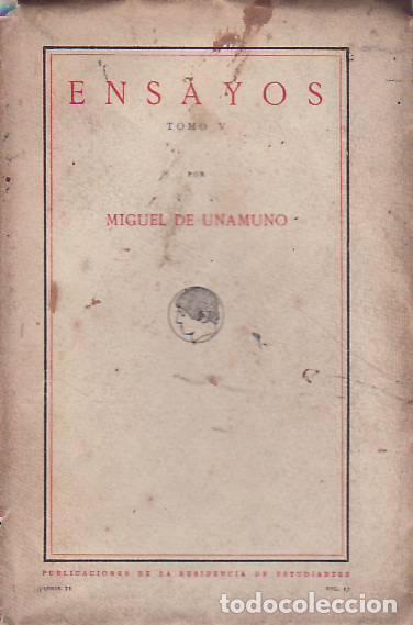 Libros: ENSAYOS. T V. - Unamuno, Miguel de. - Foto 1