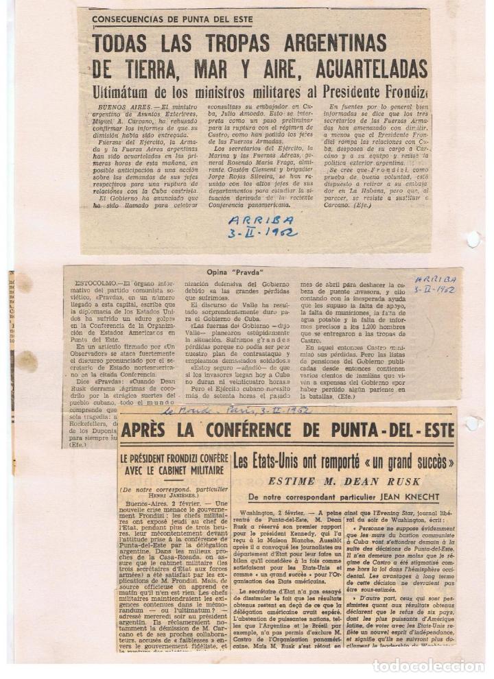 Libros: RECORTES DE PRENSA ESPA&Ntilde;OLA E IBEROAMERICANA SOBRE EL CONFLICTO DE CUBA. FIDEL CASTRO, KENNEDY. Sobr