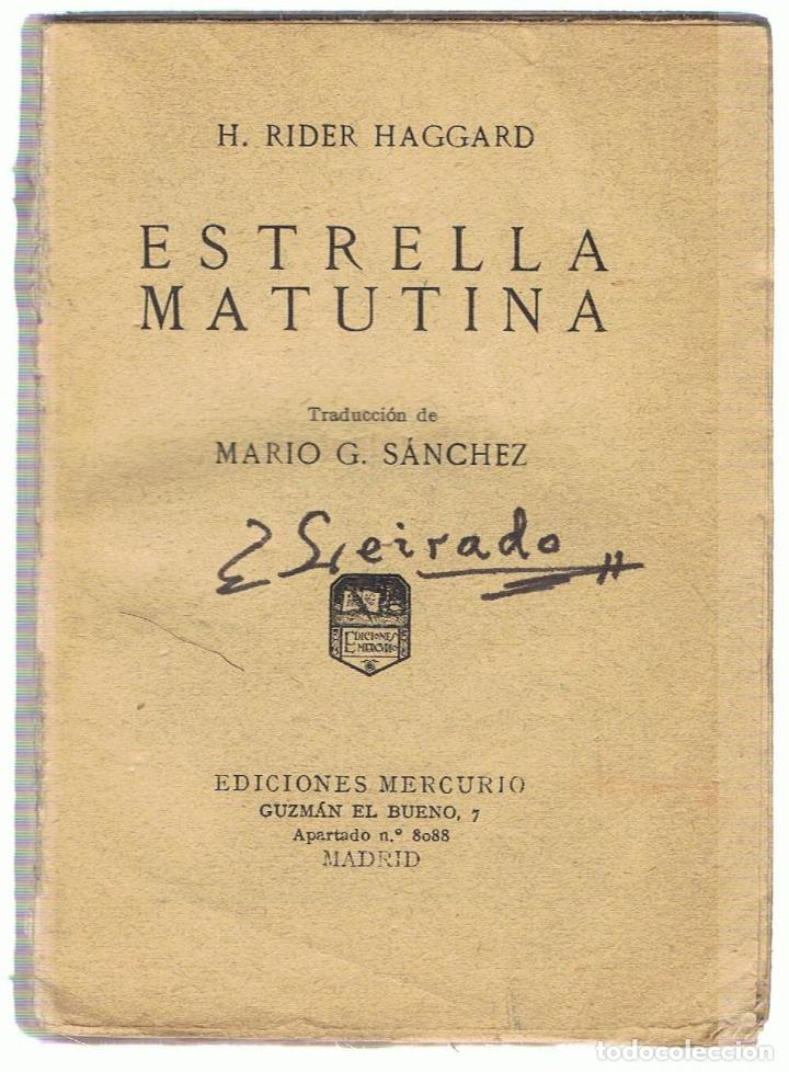 Libros: ESTRELLA MATUTINA - Rider Haggard. H., - Foto 1