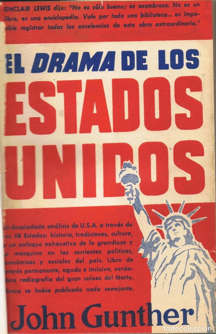 Libros: EL DRAMA DE LOS ESTADOS UNIDOS - Gunther.  John - Foto 1