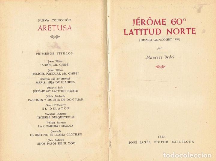 Libros: J&Eacute;R&Ocirc;ME 60&ordm; LATITUD NORTE - Bedel.  Maurice - Foto 1