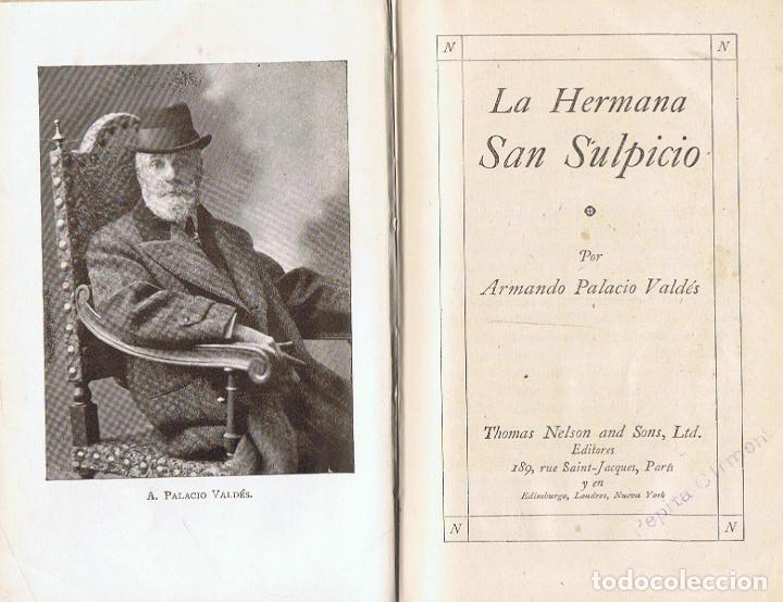 Libros: LA HERMANA SAN SULPICIO - Palacio Vald&eacute;s.  Armando - Foto 1