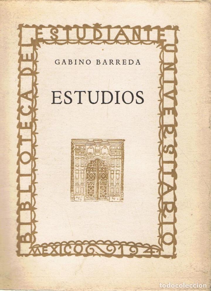 Libros: ESTUDIOS. - Barreda.  Gabino - Foto 1