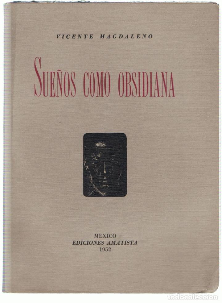 Libros: SUE&Ntilde;OS COMO OBSIDIANA. Poemas - Magdaleno.  Vicente - Foto 1