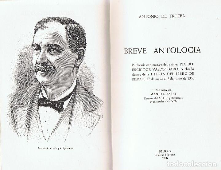 Libros: BREVE ANTOLOG&Iacute;A - Trueba.  Antonio de, - Foto 1
