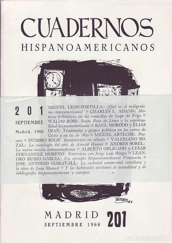 Libros: CUADERNOS HISPANOAMERICANOS N&ordm; 201. - Rosales, Luis. ( Director ). - Foto 1