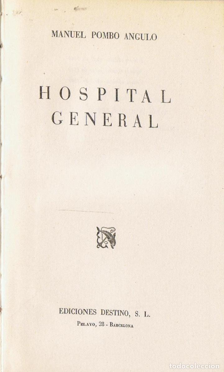 Libros: HOSPITAL GENERAL - Pombo Angulo.  Manuel - Foto 1