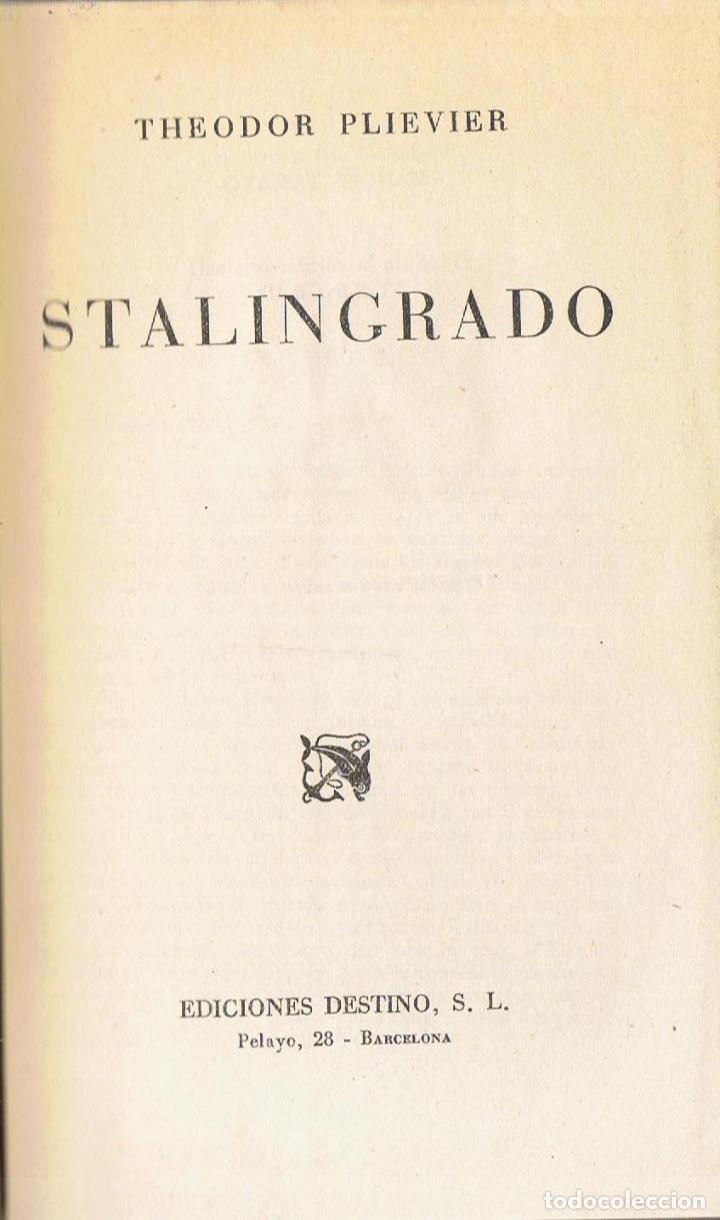 Libros: STALINGRADO. - Plievier.  Theodor - Foto 1