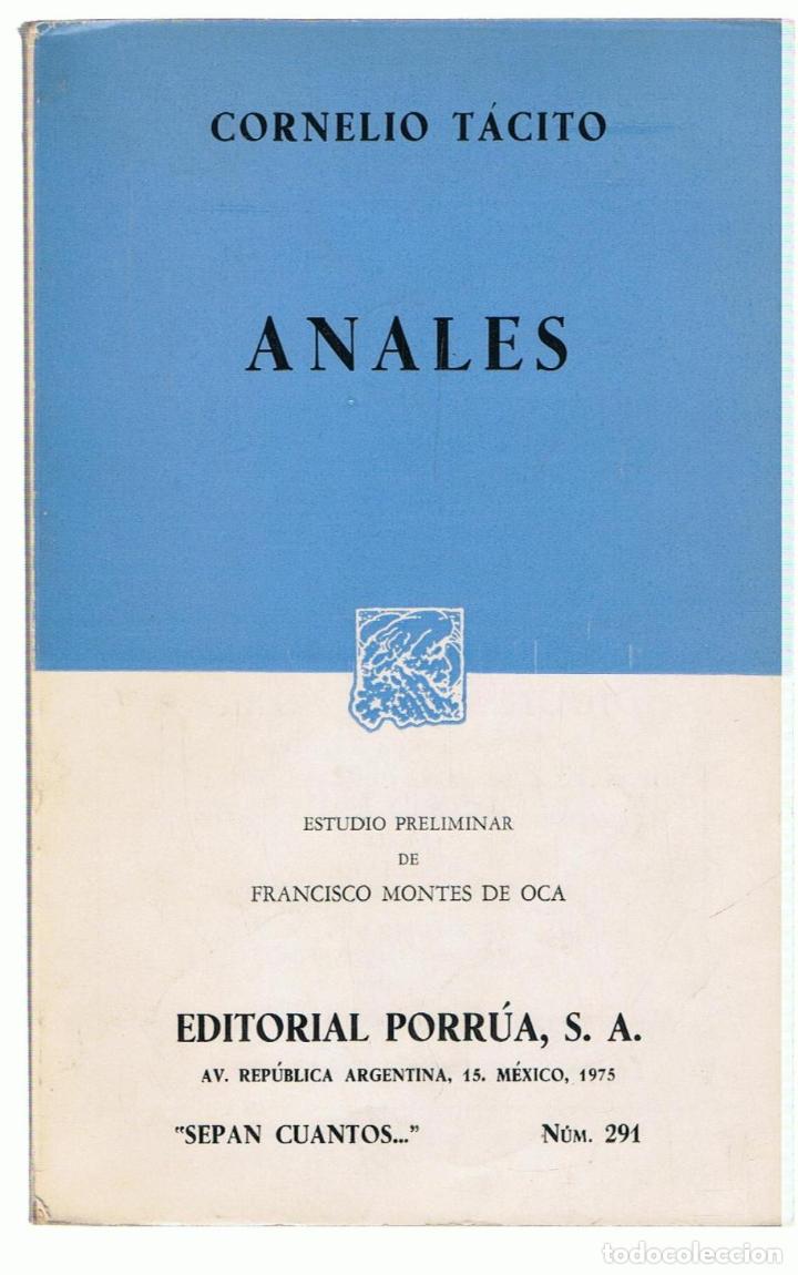 Libros: ANALES. - T&aacute;cito.  Cornelio - Foto 1