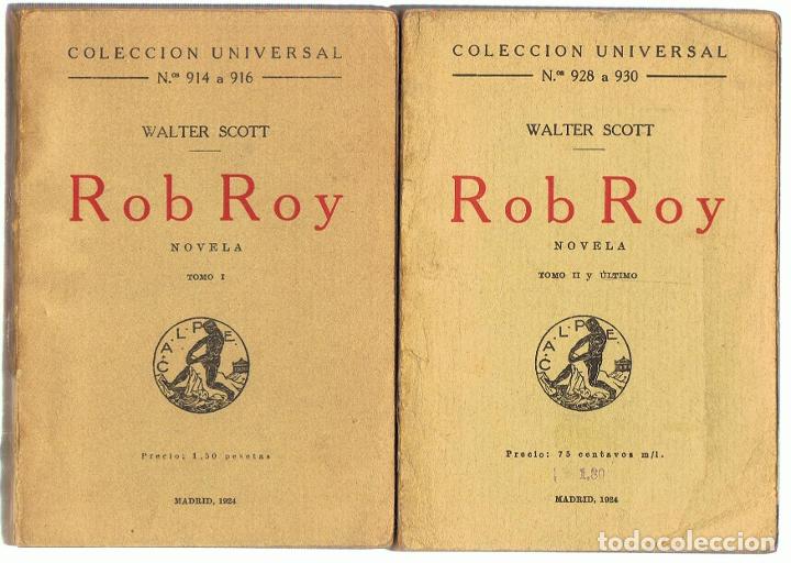 Libros: ROB ROY. 2 Tomos. - Scott. Walter - Foto 1