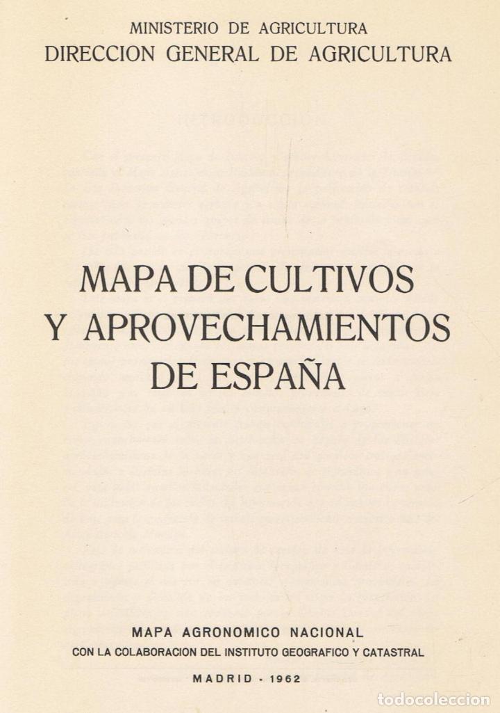 Libros: MAPA DE CULTIVOS Y APROVECHAMIENTOS DE ESPA&Ntilde;A - Cultivos