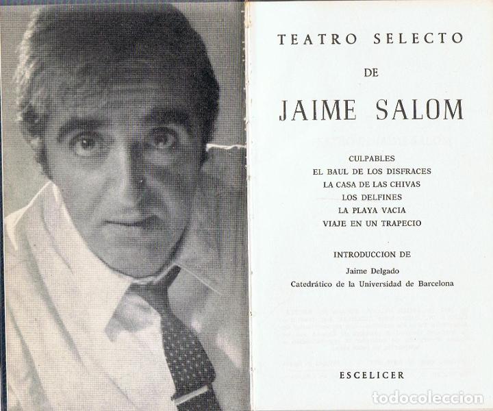 Libros: TEATRO SELECTO - Salom.  Jaime - Foto 1