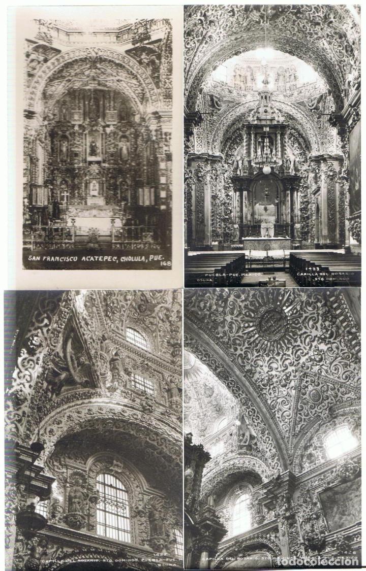 Libros: CONJUNTO DE 20 POSTALES DE PUEBLA, CHOLULA, ACATEPEC (M&eacute;xico). - Tarjetas Postales. - Foto 5