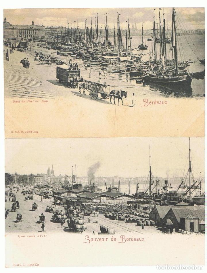 Libros: CONJUNTO DE 5 POSTALES DE BORDEAUX (Francia).  - Tarjetas Postales. - Foto 1
