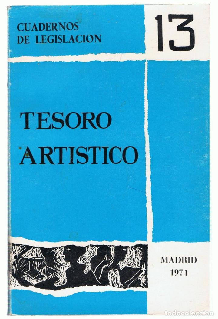 Libros: TESORO ART&Iacute;STICO - Cuadernos de Legislaci&oacute;n. - Foto 1