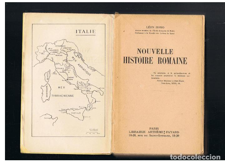 Libros: NOUVELLE HISTOIRE ROMAINE.  - Homo.  L&eacute;on, - Foto 1