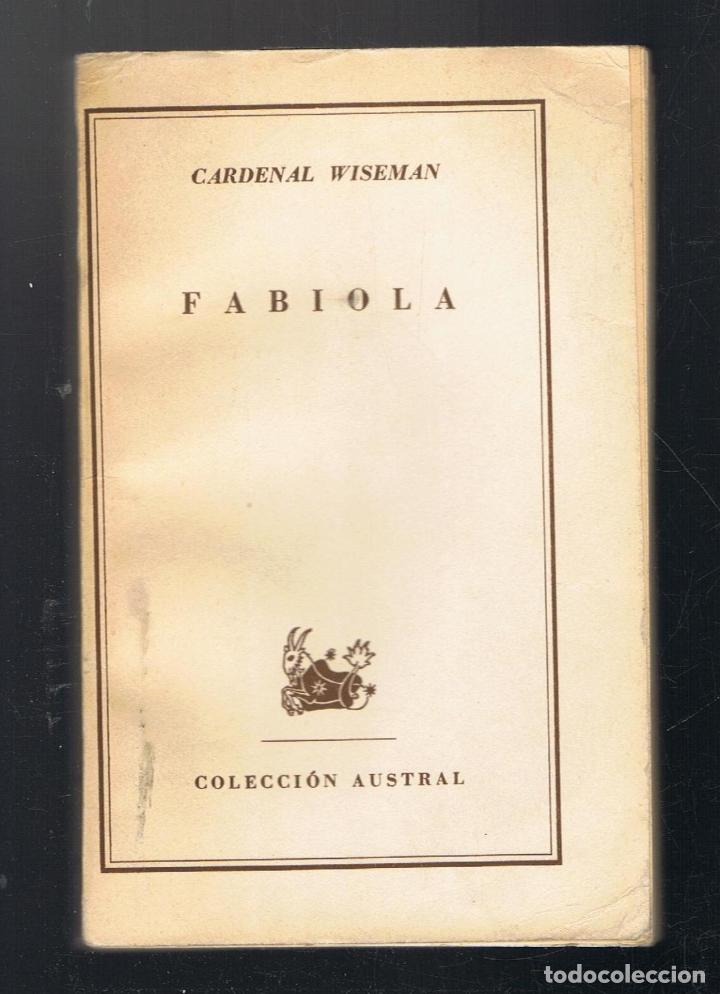 Libros: FABIOLA O LA IGLESIA DE LAS CATACUMBAS - Wiseman.  Cardenal, - Foto 1