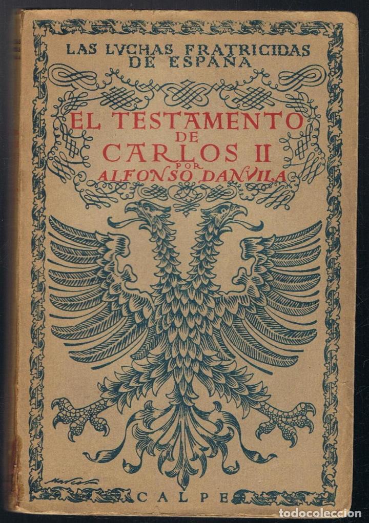 Libros: EL TESTAMENTO DE CARLOS II. - Foto 1