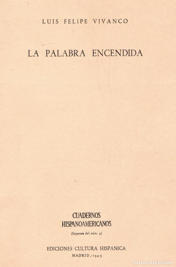 Libros: LA PALABRA ENCENDIDA - Foto 1