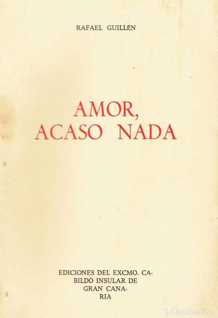 Libros: AMOR, ACASO NADA. Poema - Foto 1