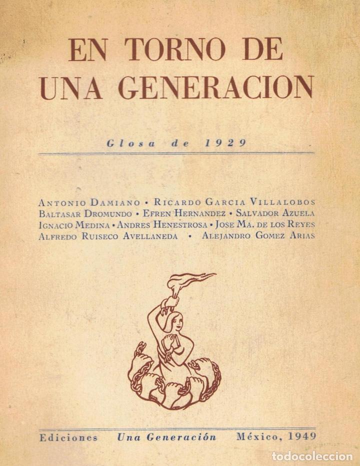 Libros: EN TORNO DE UNA GENERACI&Oacute;N. GLOSA DE 1929 - Foto 1