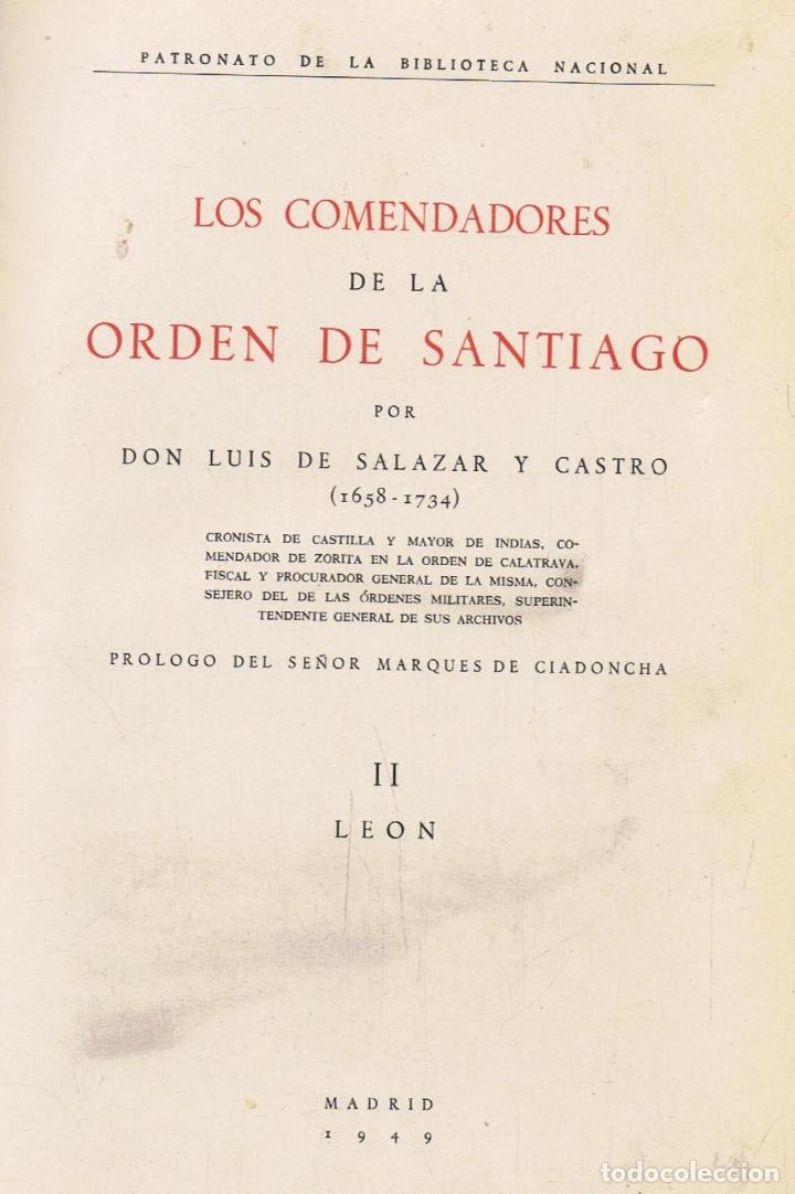 Libros: LOS COMENDADORES DE LA ORDEN DE SANTIAGO. 2 Tomos - Foto 4