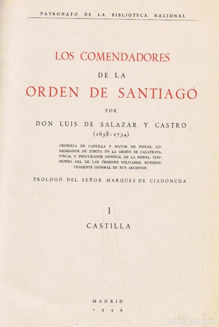 Libros: LOS COMENDADORES DE LA ORDEN DE SANTIAGO. 2 Tomos - Foto 1