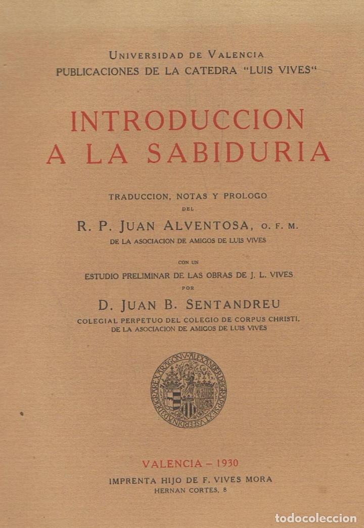 Libros: INTRODUCCI&Oacute;N A LA SABIDUR&Iacute;A - Foto 1