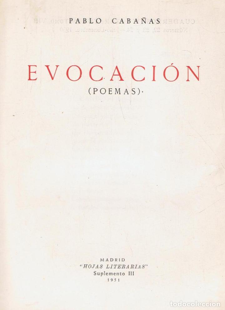 Libros: EVOCACI&Oacute;N (poemas). - Foto 1