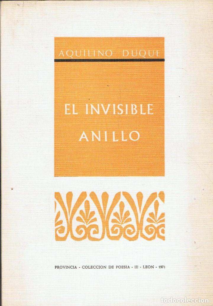 Libros: EL INVISIBLE ANILLO. Poes&iacute;a - Foto 1