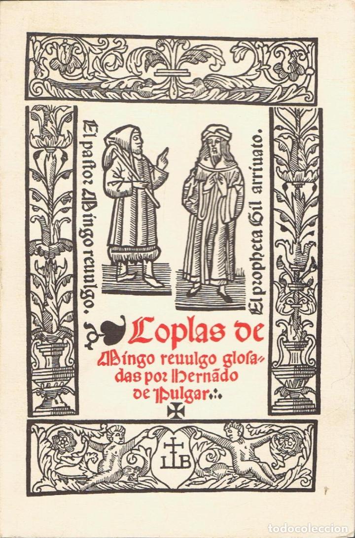 Libros: COPLAS DE MINGO REVULGO - Foto 1