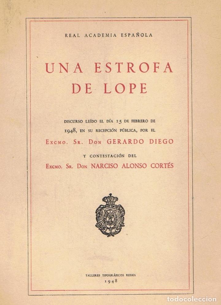 Libros: UNA ESTROFA DE LOPE - Foto 1