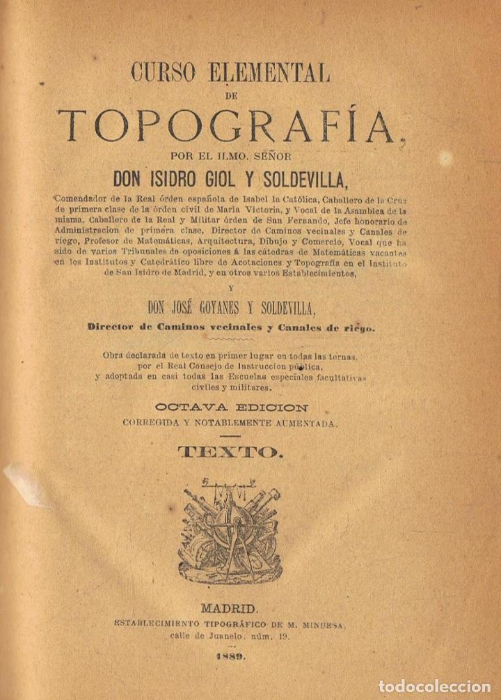 Libros: CURSO ELEMENTAL DE TOPOGRAF&Iacute;A. - Foto 1