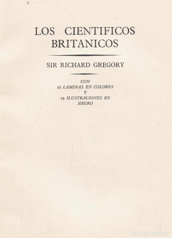 Libros: LOS CIENT&Iacute;FICOS BRIT&Aacute;NICOS - Foto 1