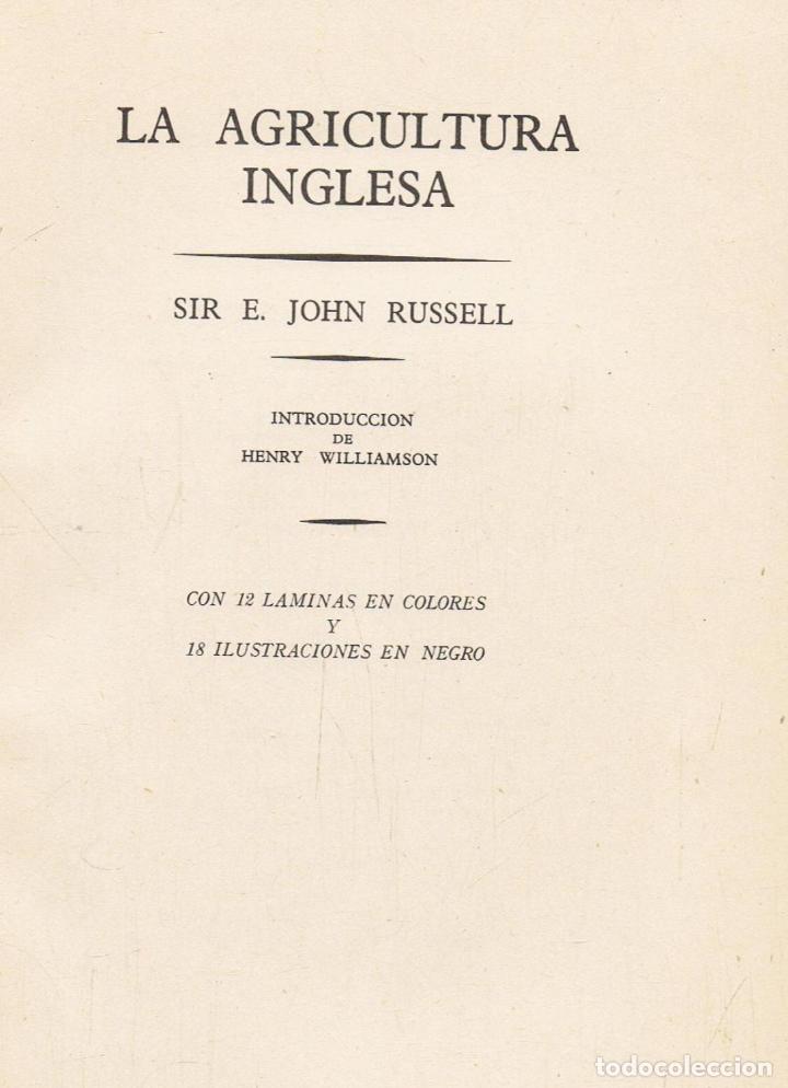 Libros: LA AGRICULTURA INGLESA - Foto 1